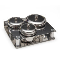 Storage Cups Dappen Dish Set made of stainless steel 3...