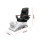 Spa pedicure chair Dolphin Silver Red/White