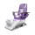 Spa pedicure chair Dolphin Silver Purple/White
