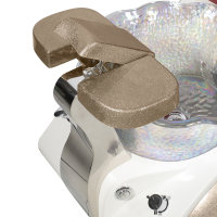 Spa pedicure chair Dolphin Crystal Gold Black/White