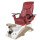 Spa pedicure chair Dolphin Crystal Gold Red