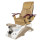 Spa pedicure chair Dolphin Crystal Gold Cappuccino