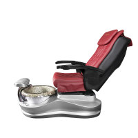 Spa pedicure chair Orbit Silver/Red