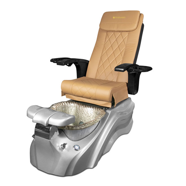 Spa pedicure chair Space Silver/Cappuccino