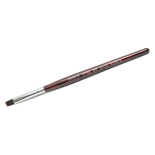 Cọ Gel Thiết Kế Oval Hàn Quốc Đỏ Size 6