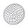 Nova Flair Lüftungsgitter für Staubabsaugung Alu Silber eloxiert 16cm