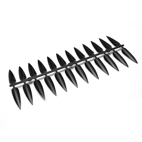 Nail design tips black pointed 240pcs.