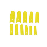 maiwell Nail tips colored Size 0 - 10 Yellow 550pcs