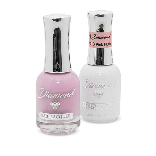 Diamond Double Gel + Nail Polish No.13 Pink Flutter