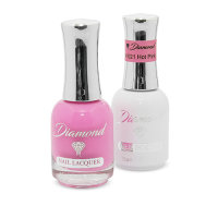 Diamond Double Gel + Nagellack No.21 Hot Pink