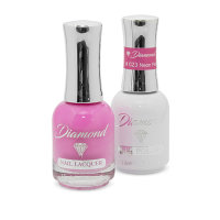 Diamond Double Gel + Nail Polish No.23 Neon Pink