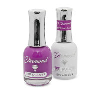 Diamond Double Gel + Nagellack No.60 Dark Purple