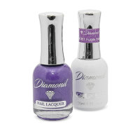 Diamond Double Gel + Nail Polish No.61 Purple Glitter