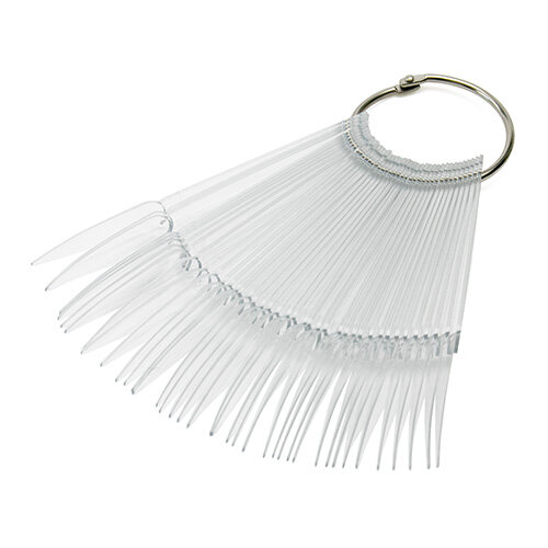 Tip compartments on the ring for 40 Clear Spitz nail tips