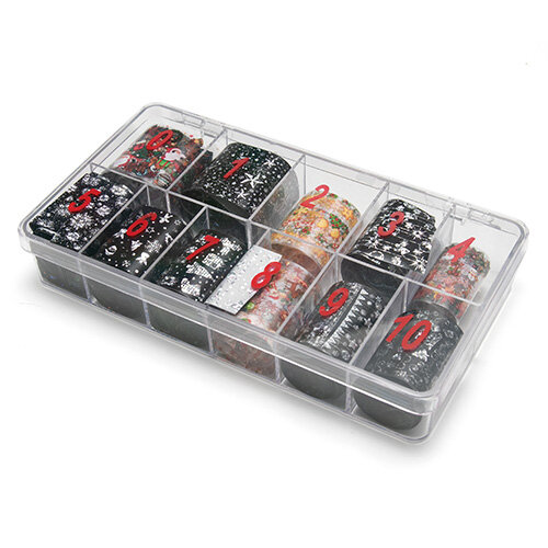 Bộ nhãn dán giấy bạc họa tiết Giáng sinh