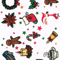 Foil sticker set with Christmas motifs