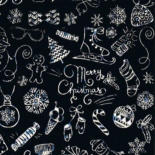 Foil sticker Christmas #01