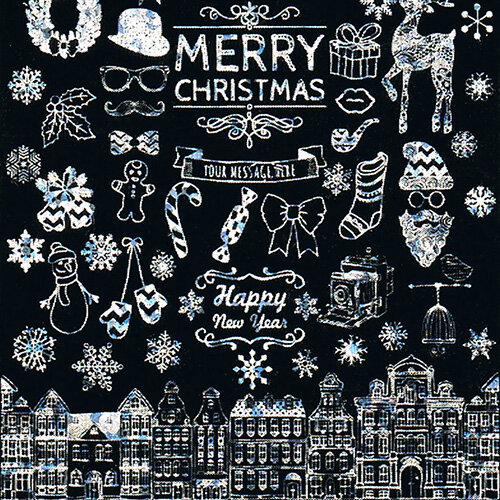 Christmas foil sticker #04