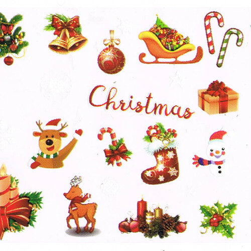 Christmas foil sticker #11