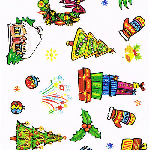 Christmas foil sticker #16
