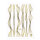 Nail art stickers gold threads