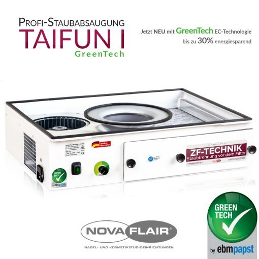 Nova Flair Taifun I Premium GreenTech Profi-Staubabsaugung (Abluft Rechts)