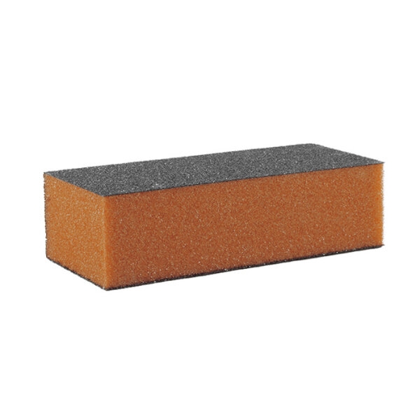 Nagelbuffer Orange/Schwarz 3-seitig Körnung 100/180 500Stk. USA