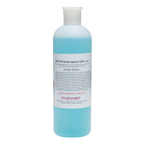 Alkohol Isopropanol 80% Blau 1 Liter