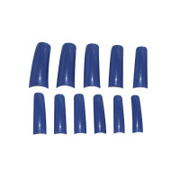maiwell nail tips color size 0 - 10 Blue 110 pieces / Box