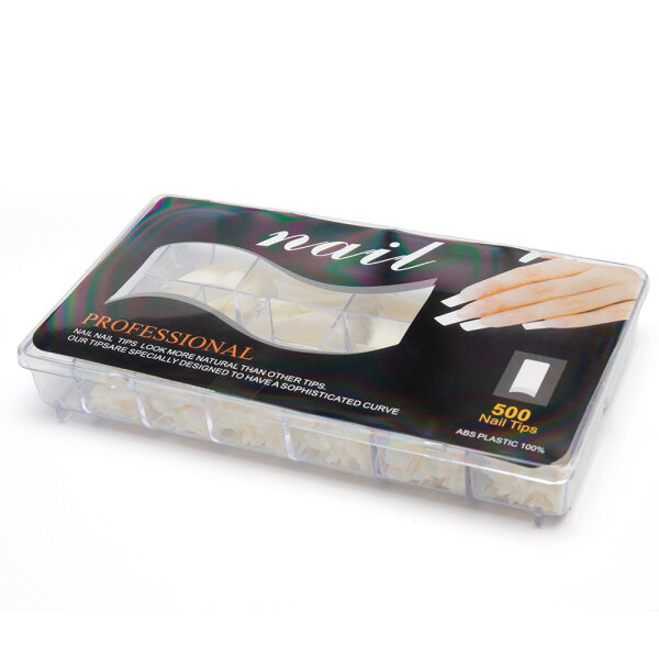 Nail tips Natural rounded 550 box