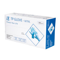 TP Glove Nitrilhandschuhe Puderfrei Blau Größe XL