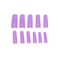 maiwell Nail tips colored Size 0 - 10 Lilac 550pcs