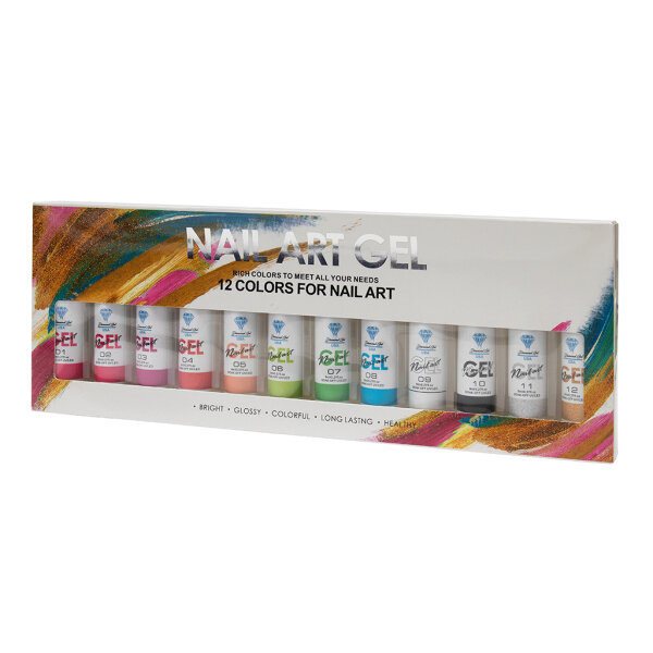 Diamond Nailart Gel 12er Set Color