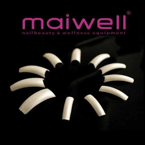maiwell mother-of-pearl nail tips size 5 in a bag of 50