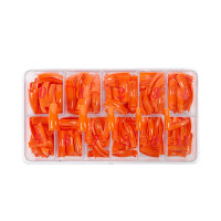 maiwell nail tips color size 0 - 10 Orange 110 pieces / Box