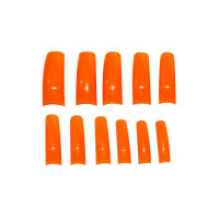 maiwell Nail tips colored Size 0 - 10 Orange 550pcs