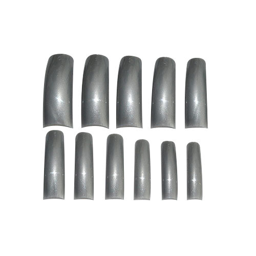 maiwell Nageltips farbig Größe 0 - 10 Silber 550 Stk.