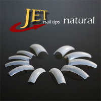Jet Natural Nail Tips Size 1 in a bag of 50