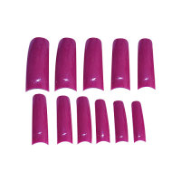 maiwell nail tips color size 0 - 10 red-violet 110 pieces / Box