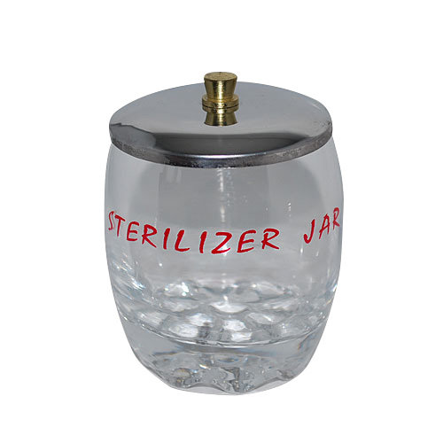 Disinfection jar steriliser with metal lid 200ml