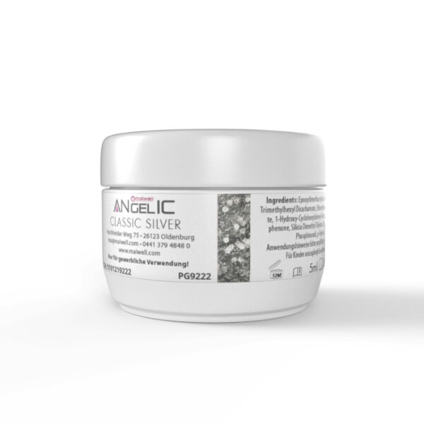 Maiwell Premium Glitter Gel anGELic - Bạc cổ điển