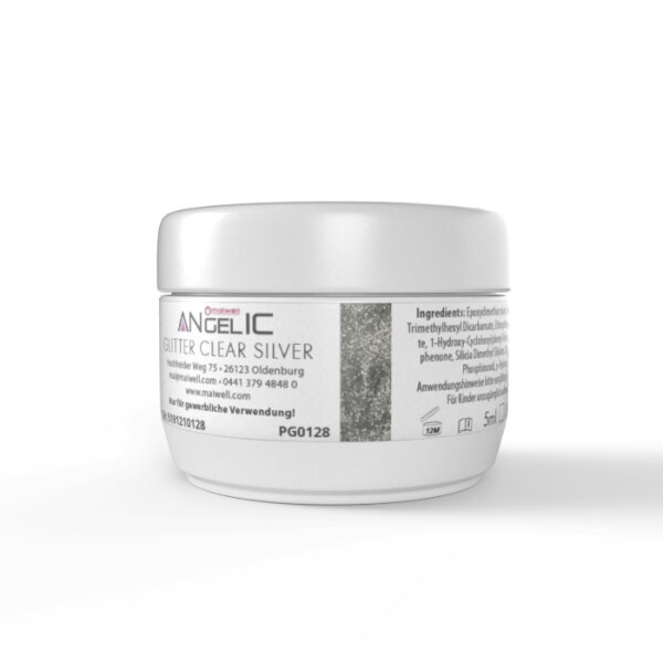 maiwell Premium Glittergel anGELic - Clear Silver 15ml