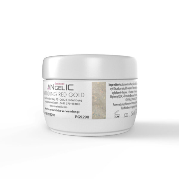 Maiwell Premium Glitter Gel anGELic - Wedding Red Gold 5ml