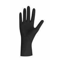 Disposable Gloves Nitrile Maimed Solution Black Pack of 100