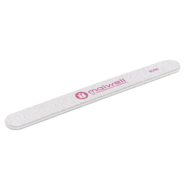 Nail file White round (17,5cm) Grain 80/80 50pcs