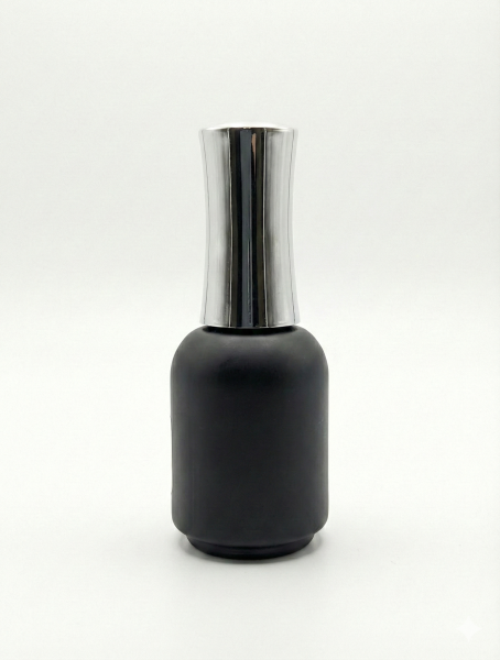 Empty nail polish bottle black 15ml