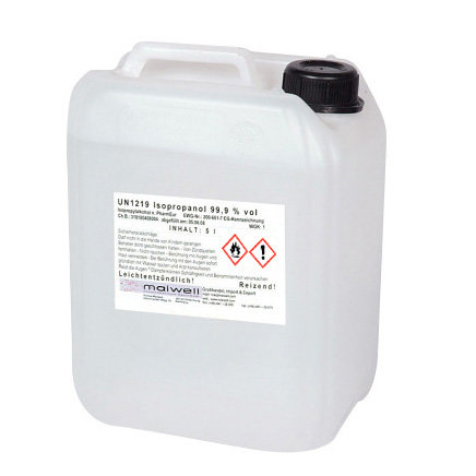 Alcohol Isopropanol 99.9% Clear 5 liters