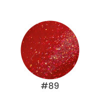 maiwell Gel Nail Polish #89 Shimmering Ruby Red – Fine Glitter Ruby Red (HEMA & TPO free, 15ml)