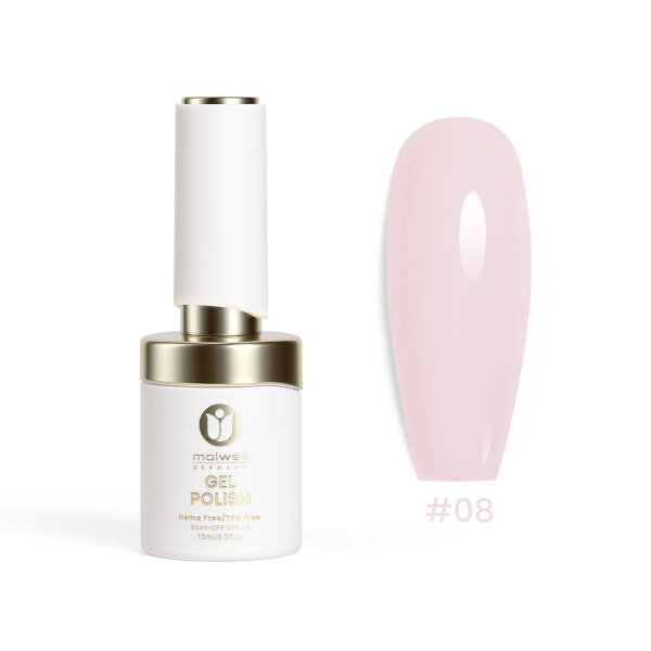 maiwell LED/UV Gellack Golden #08 Bubblegum Pink – Zartes Kaugummirosa
