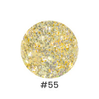 maiwell LED/UV Gellack Golden #55 Sparkling Gold Glitter – Strahlendes Hellgold